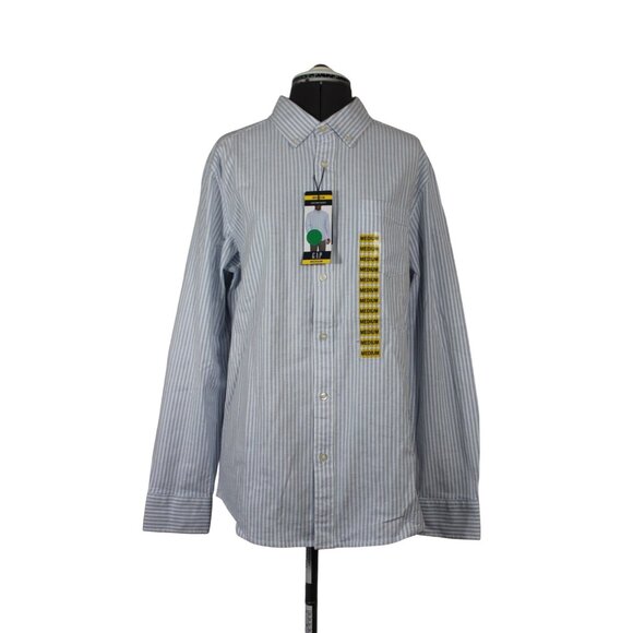 Gap men's‎ striped button down collar button front classic Oxford shirt - Picture 1 of 11